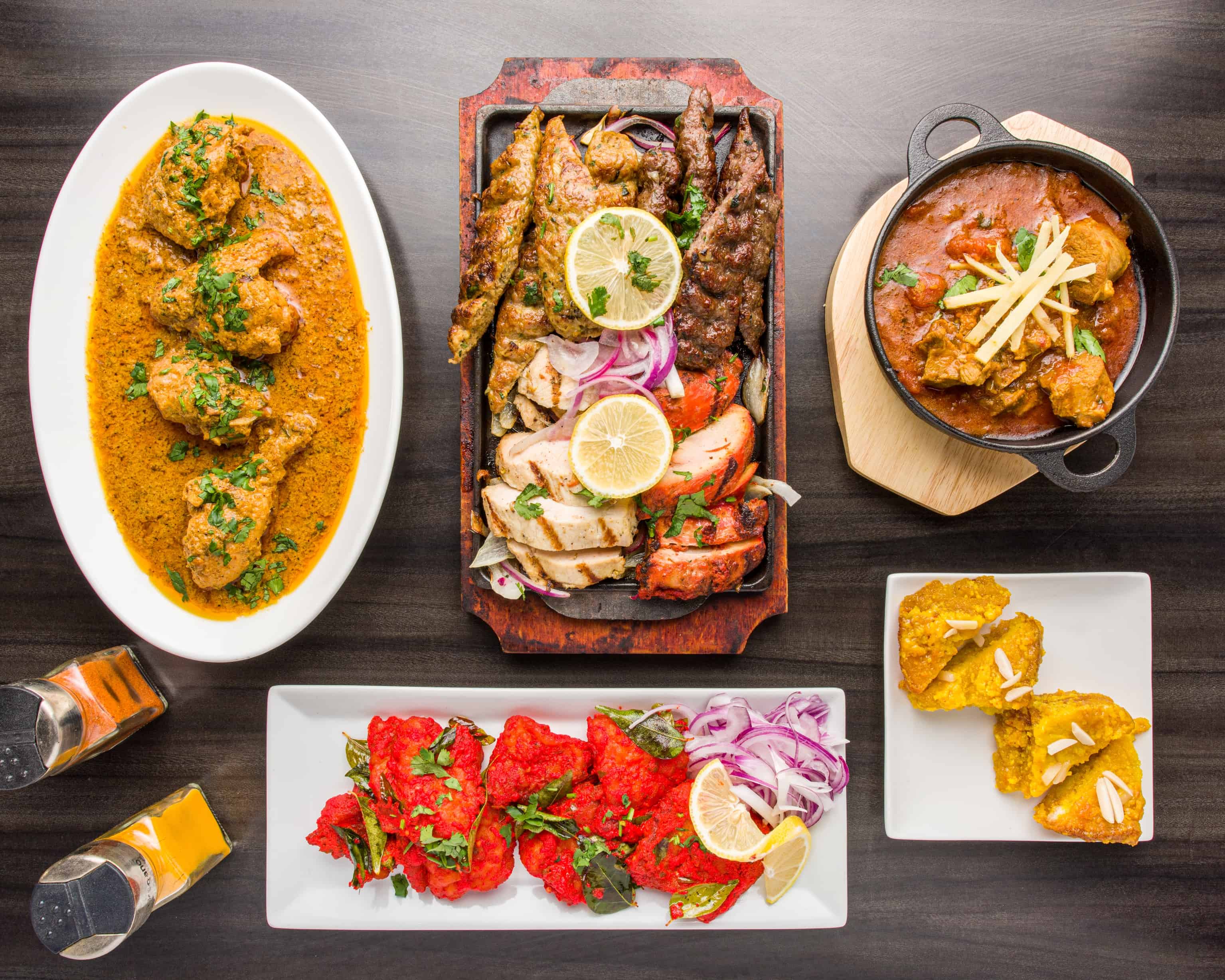 Restaurant hero background showcasing our signature dishes