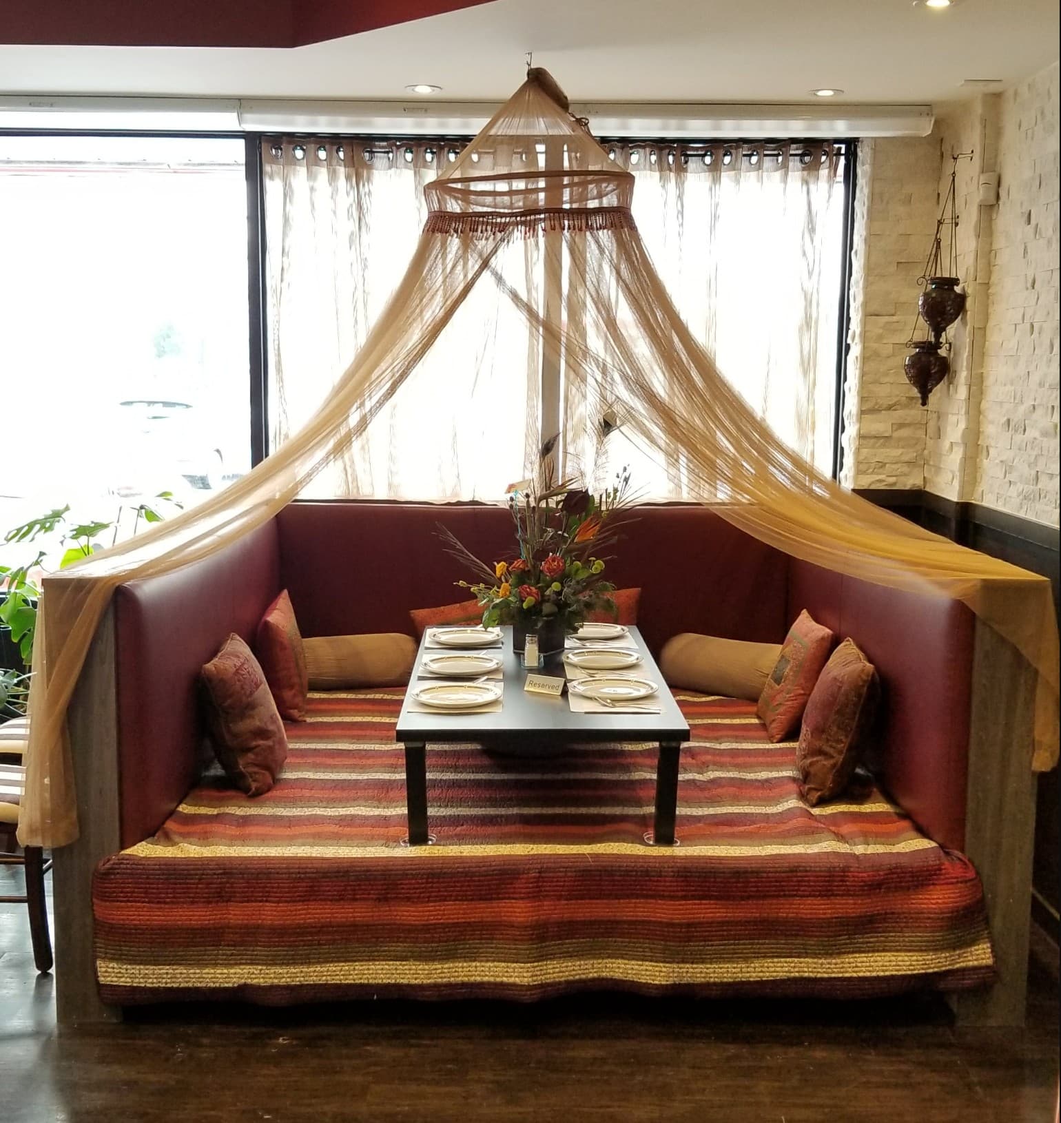 Vintage photo of the Baig family's early catering days